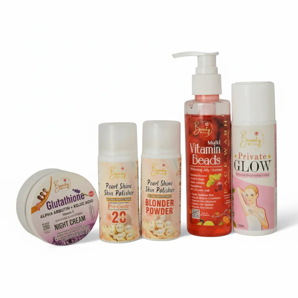( Secret Glow Deal ) Night Cream + Vitamins Beads Face Wash + Skin Polisher + Private Glow