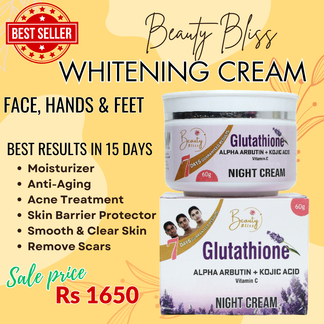 Glutathione Night Cream Best Result ( Face, Hands & Feet Cream )
