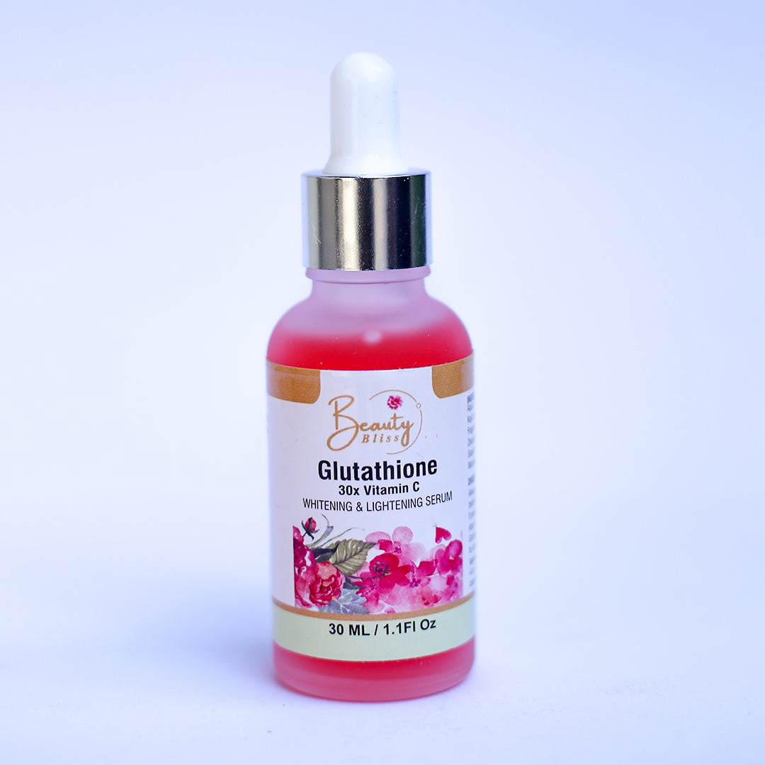 GLUTATHIONE + 30X VITAMIN C WHITENING SERUM +  FREE GLUTATHIONE WHITENING SOAP