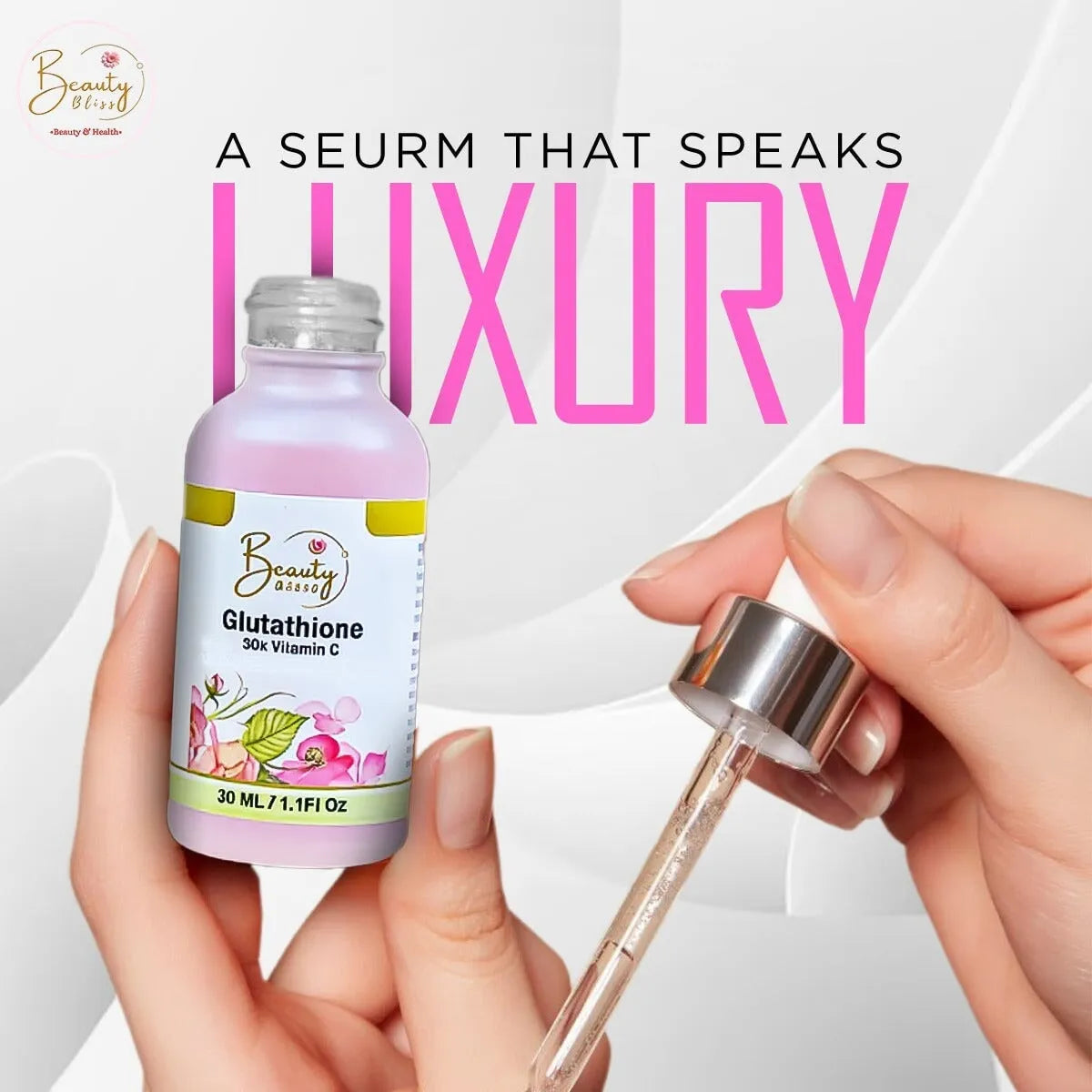 Pack Of 6 Deal 4 Glutathione Serums (30ml) + 2 Free Soaps skin care beauty bliss 