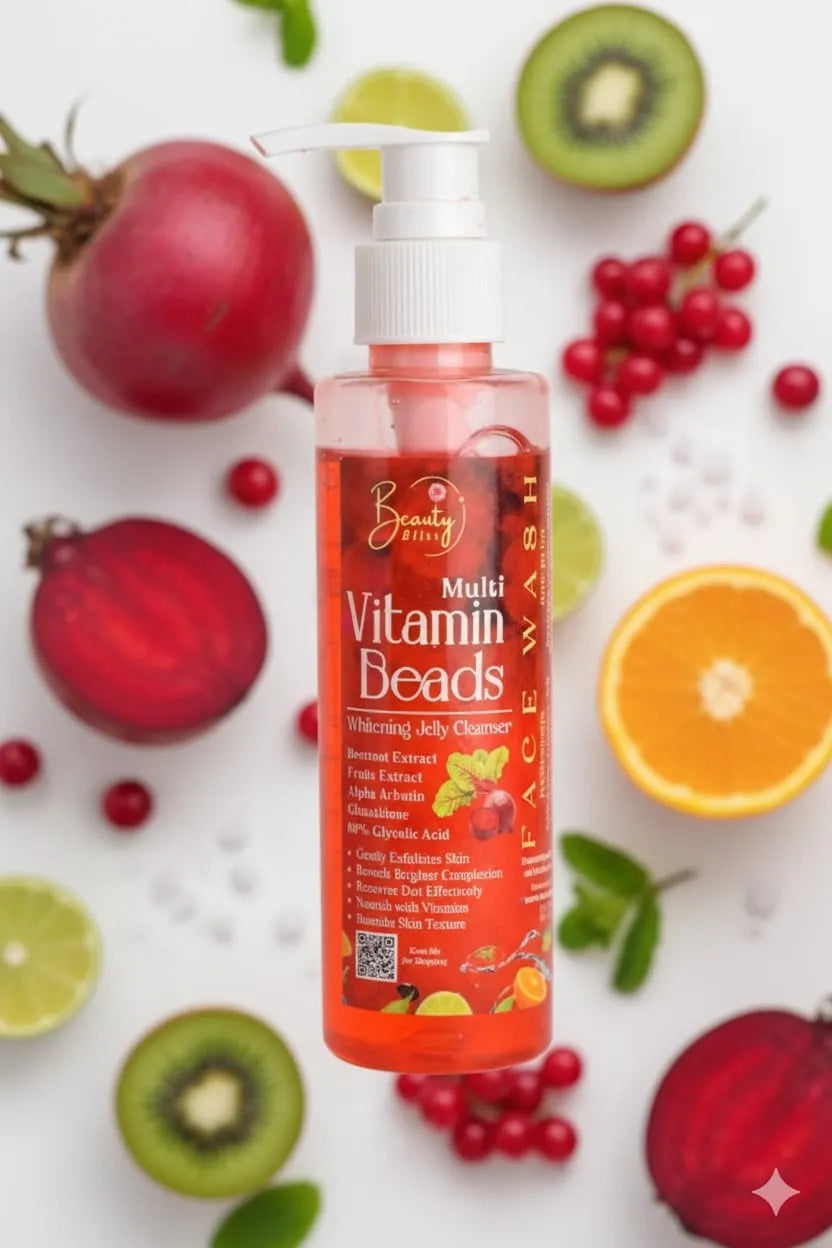 Glutathione Serum + Vitamin Beads Face Wash &  Night Cream