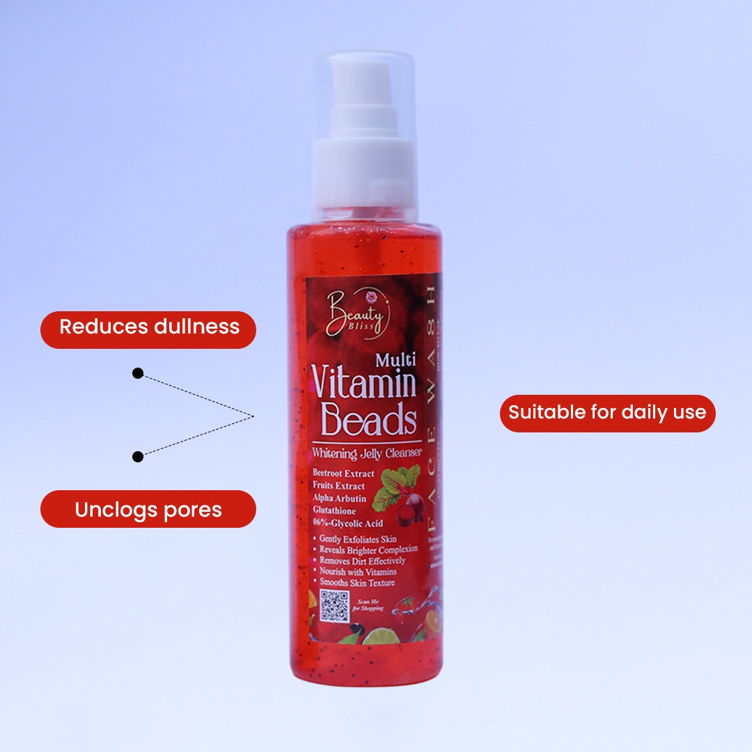 Face wash Multi Vitamins Beads Jelly Cleanser